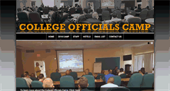 Desktop Screenshot of collegeofficialscamp.com