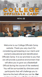 Mobile Screenshot of collegeofficialscamp.com